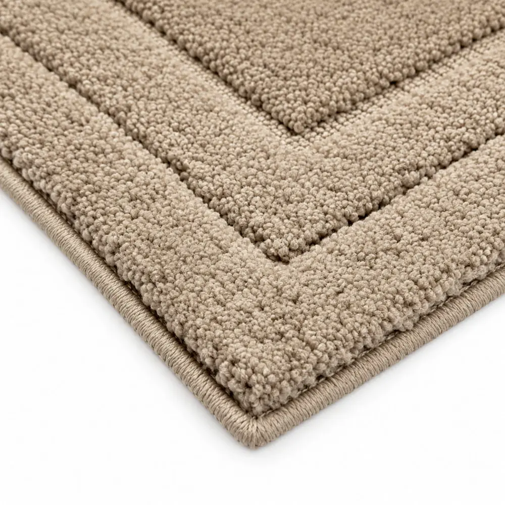 Tapete Golden 50x80cm Antiderrapante Marrom Castor Vizapi