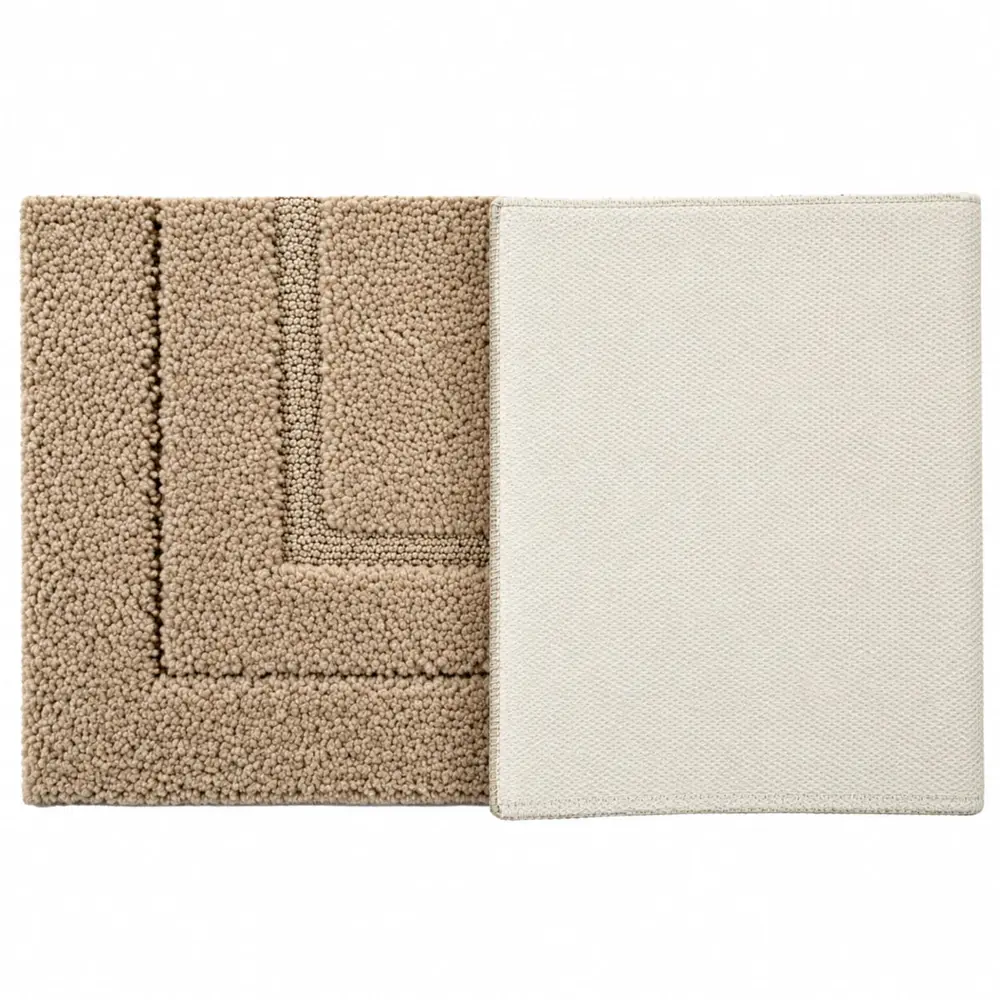 Tapete Golden 50x80cm Antiderrapante Marrom Castor Vizapi