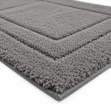 Tapete Golden 50x80cm Antiderrapante Cinza Gelo Vizapi