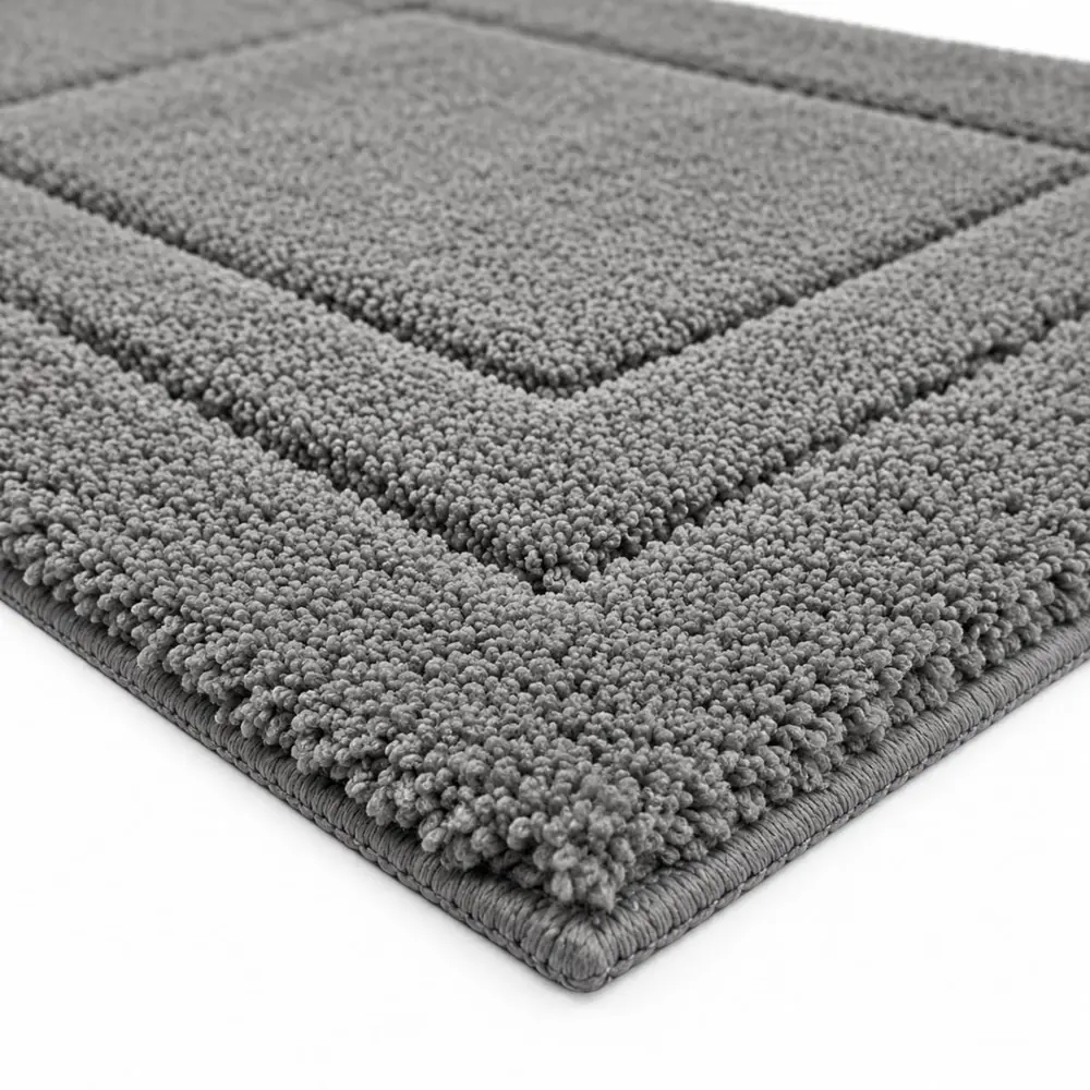 Tapete Golden 50x80cm Antiderrapante Cinza Gelo Vizapi