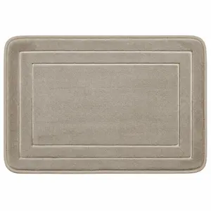 Tapete Comfort 3D 43X61cm Antiderrapante Bege Vizapi