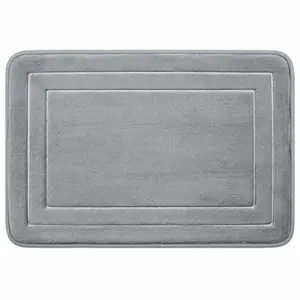 Tapete Comfort 3D 43X61cm Antiderrapante Cinza Vizapi