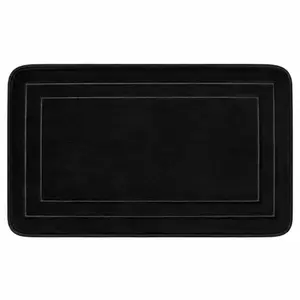 Tapete Comfort 3D 43X61cm Antiderrapante Preto Vizapi