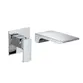 Misturador de Parede Cascata Unique Spa Flat Cromado
