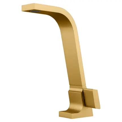 Torneira de Mesa Bica Alta para Banheiro Fani Essence Dourado Fosco 1195 DV420
