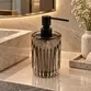 Kit 2 Peças em Cristal Murano Sorento Quartzo Fumê