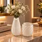 Vaso Decorativo em Cristal Murano Rire Quartzo Pérola