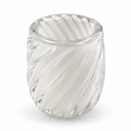 Vaso Decorativo em Cristal Murano Venlo Quartzo Pérola