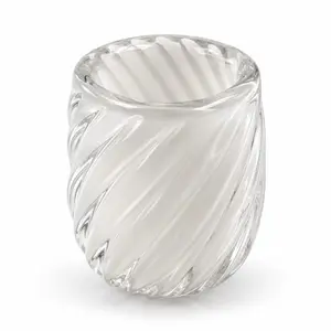 Vaso Decorativo em Cristal Murano Venlo Quartzo Pérola