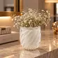 Vaso Decorativo em Cristal Murano Venlo Quartzo Pérola