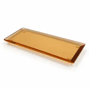 Bandeja Slim 12x28cm em Resina Mel