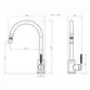 Misturador de Mesa para Cozinha Gourmet Lexxa Boll Grafite LX1609GF