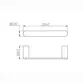 Porta Toalha de Rosto Lexxa Curve Ouro Escovado LX5021OE