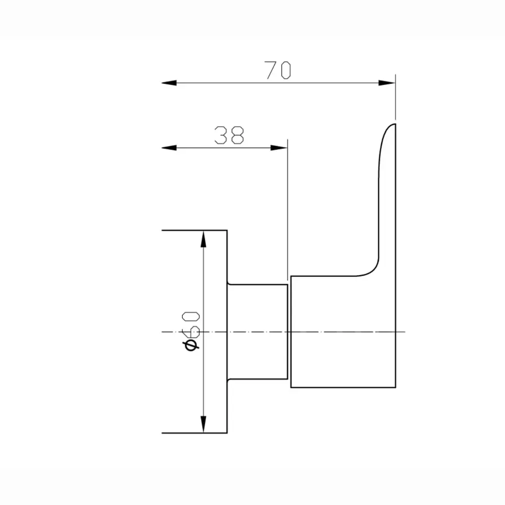 Acabamento de Registro para Base Deca e Meber 1/2" e 3/4" Lexxa Ouro Escovado LX1001OE
