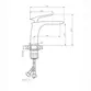 Misturador Bica Baixa para Banheiro Lexxa Evoq Black Matte LX6116B